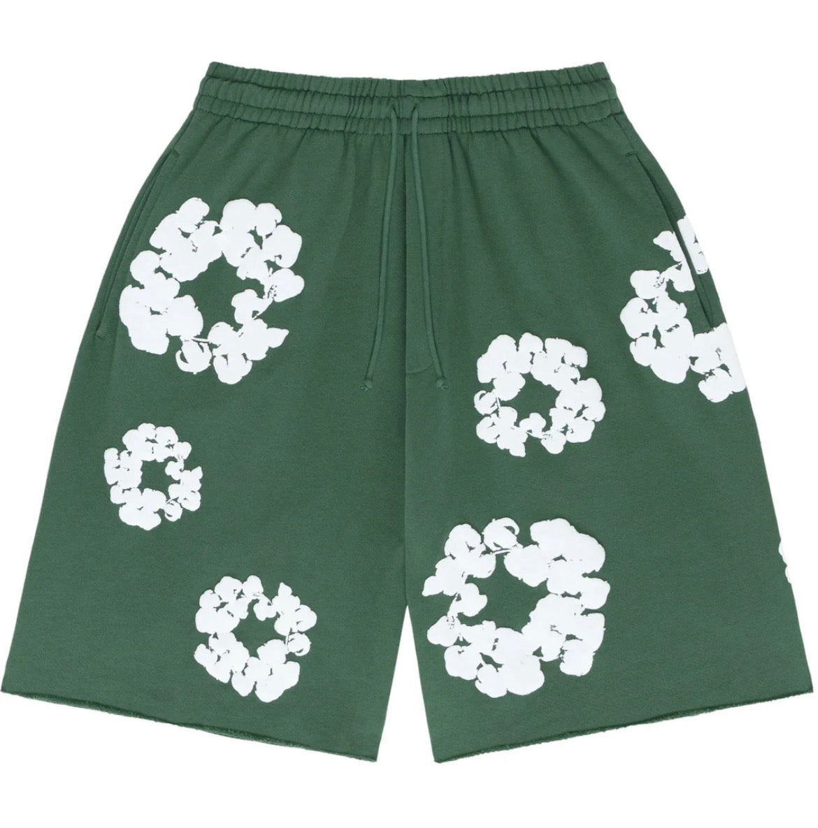 "FLOWER" SHORTS BLACK
