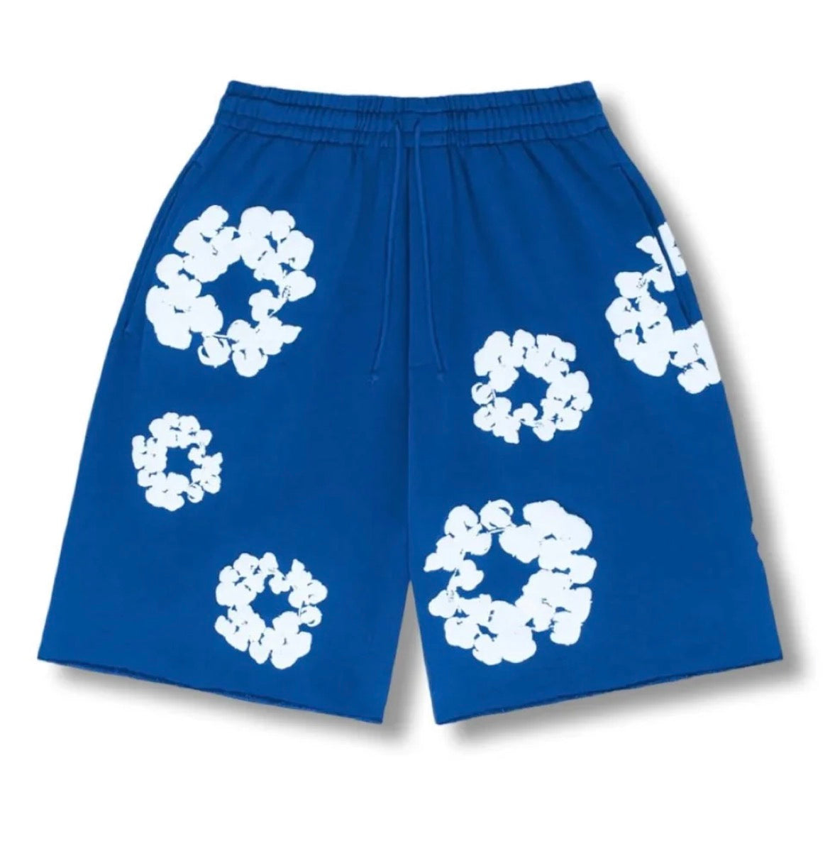 "FLOWER" SHORTS BLACK