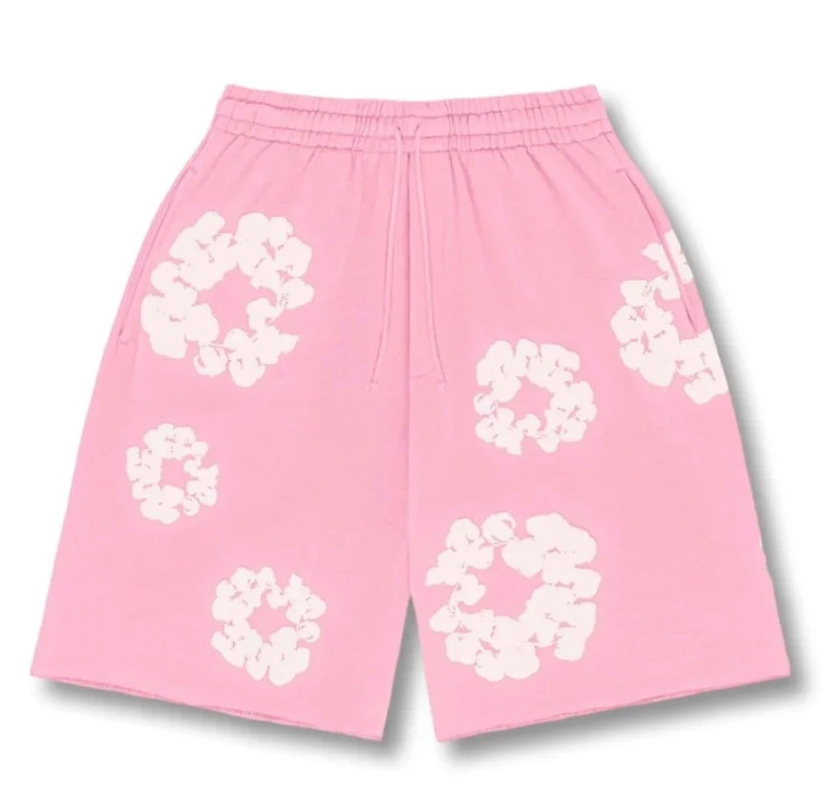 "FLOWER" SHORTS BLACK