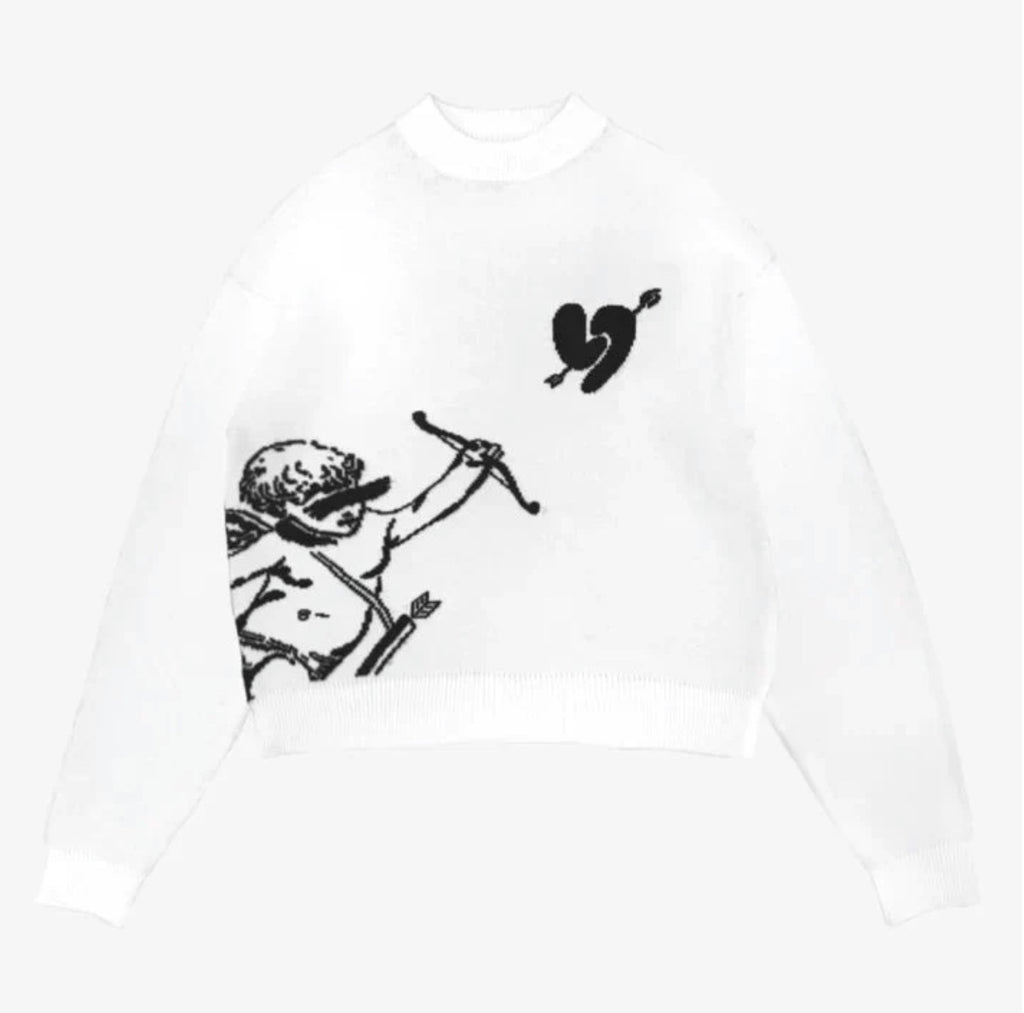 "ARROW" HEART SWEATER