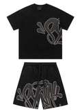 "GRAFFITI" SHORT SET BLACK