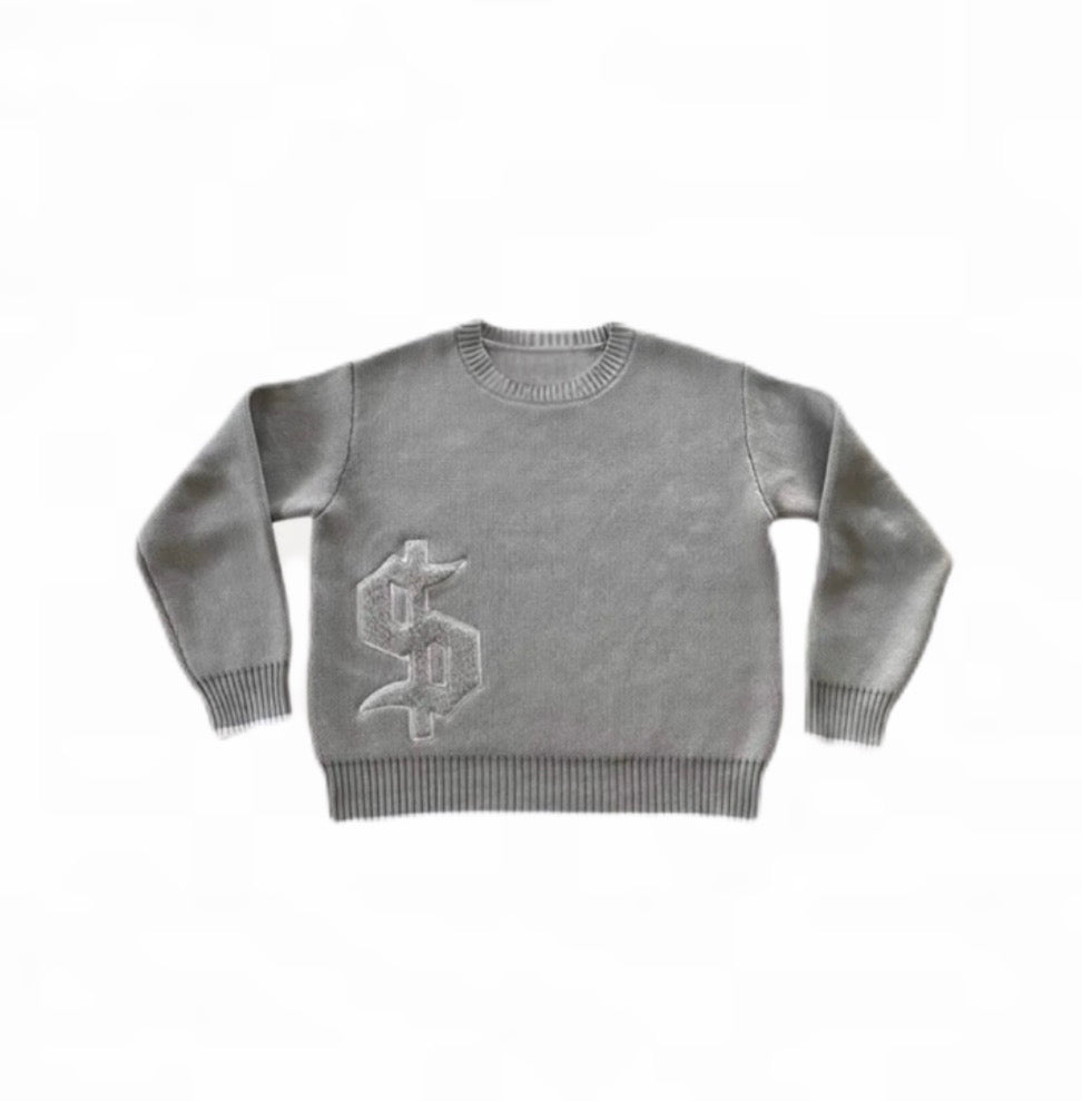 "DOLLAR" KNIT SWEATER
