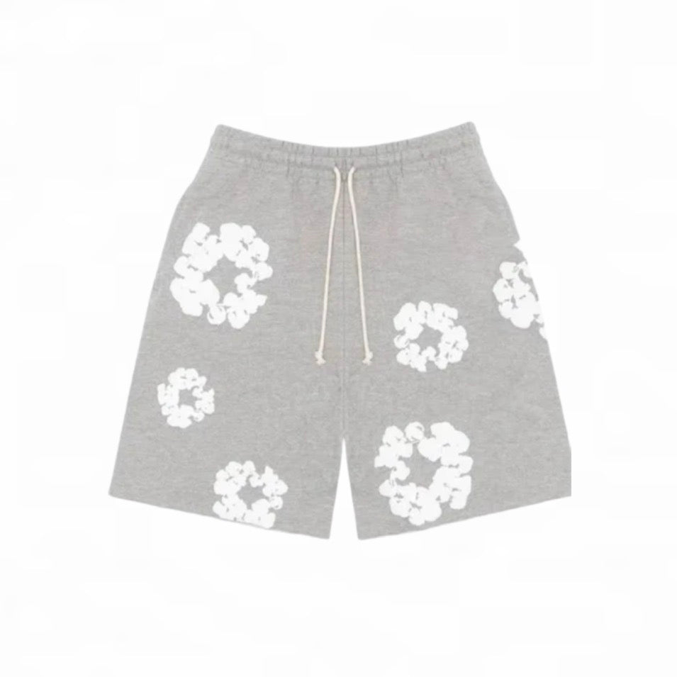 "FLOWER" SHORTS BLACK